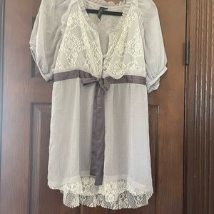 BKE Boutique Lace Blouse